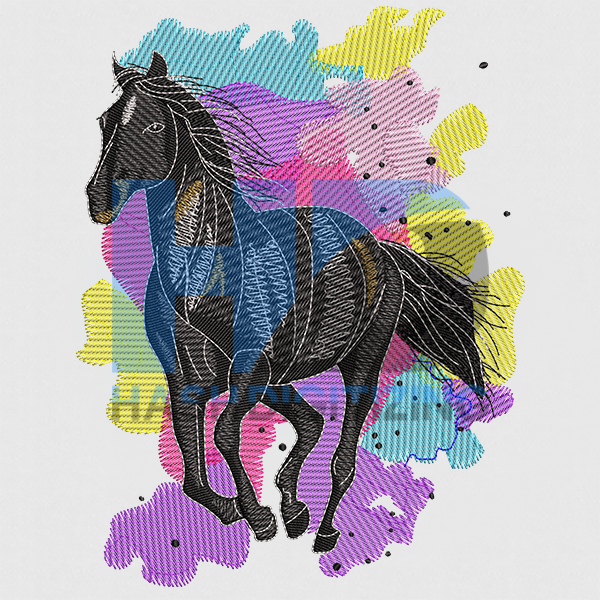 Watercolor Horse Painting